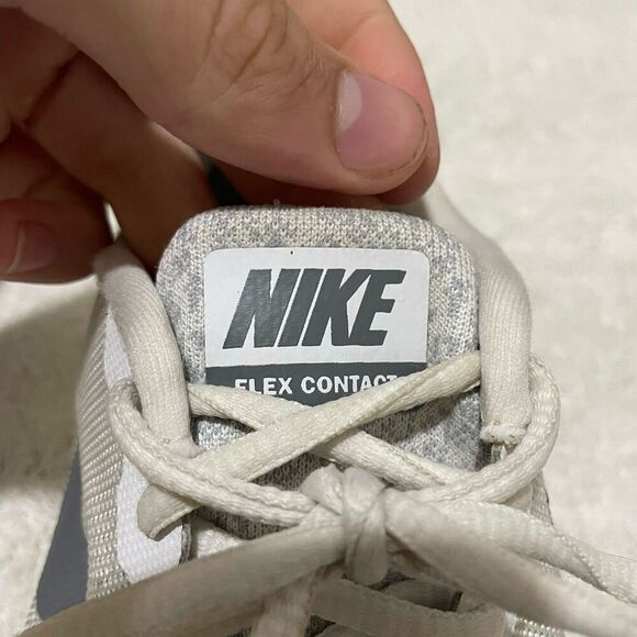 Nike Flex Contact Women White Cool Gray Sneakers Size 6.5 Athletic Running Shoes - Picture 4 of 12